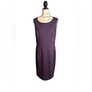 Black Label Evan Picone Purple Sleeveless Dress